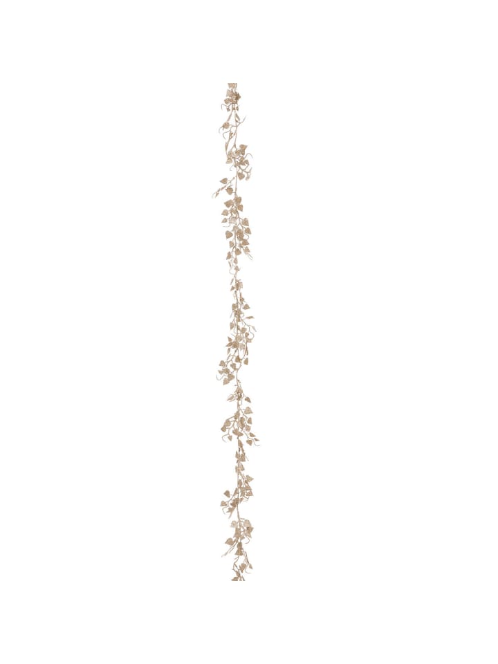 Girlande aus goldenen Blättern in Gold, 180 cm
