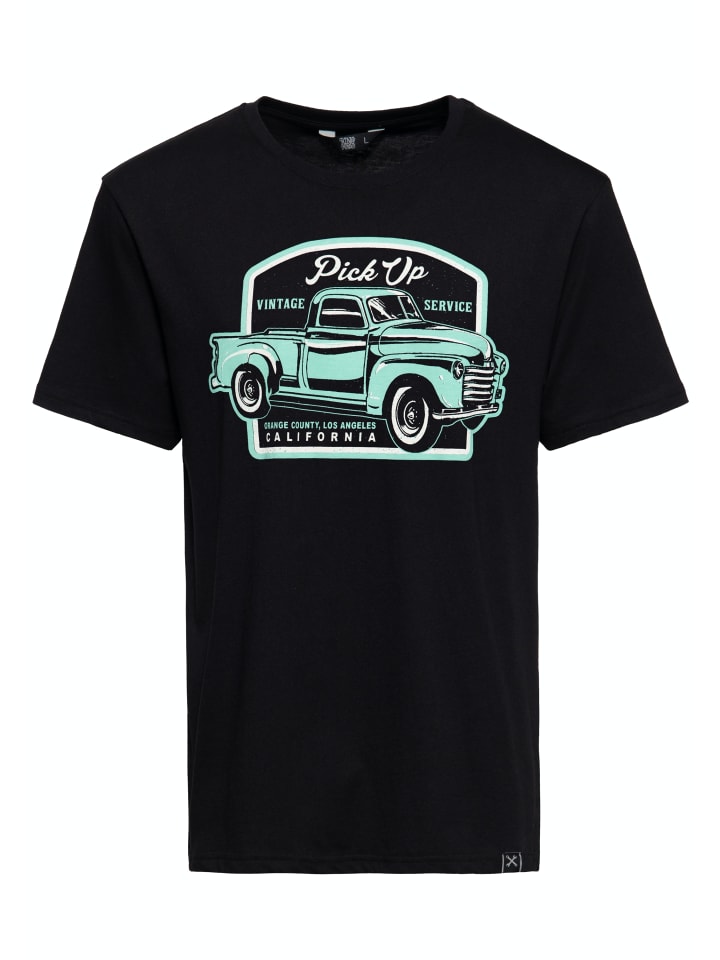 King Kerosin Print T-Shirt Pick Up in schwarz