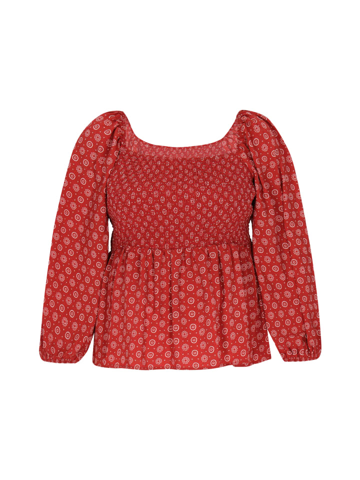 Women Plus Size Blouse in Red