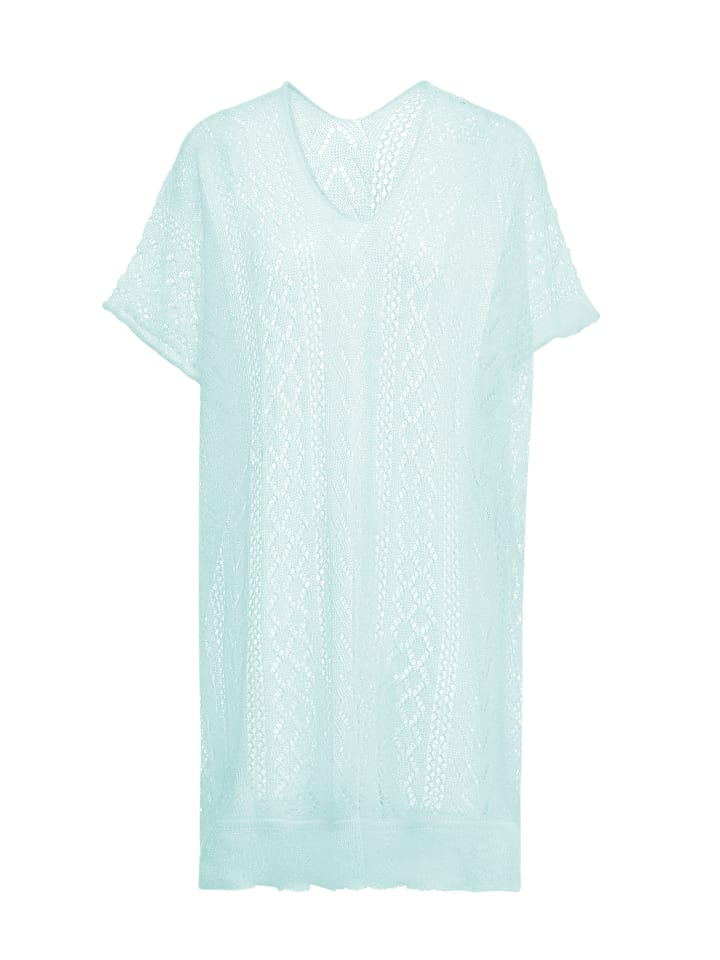 Damen Pullunder in Aqua Melange