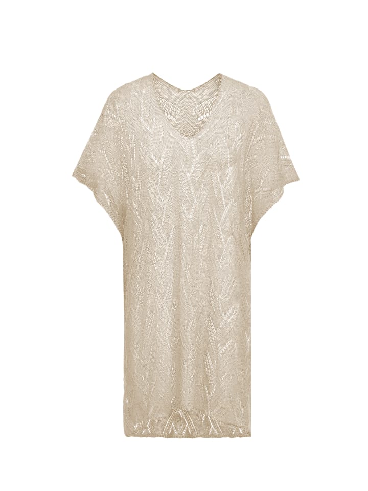 Damen Pullunder in Beige Melange