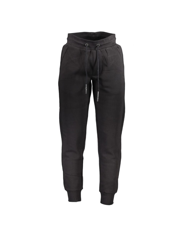 Schwarz Herren Hose aus Baumwolle