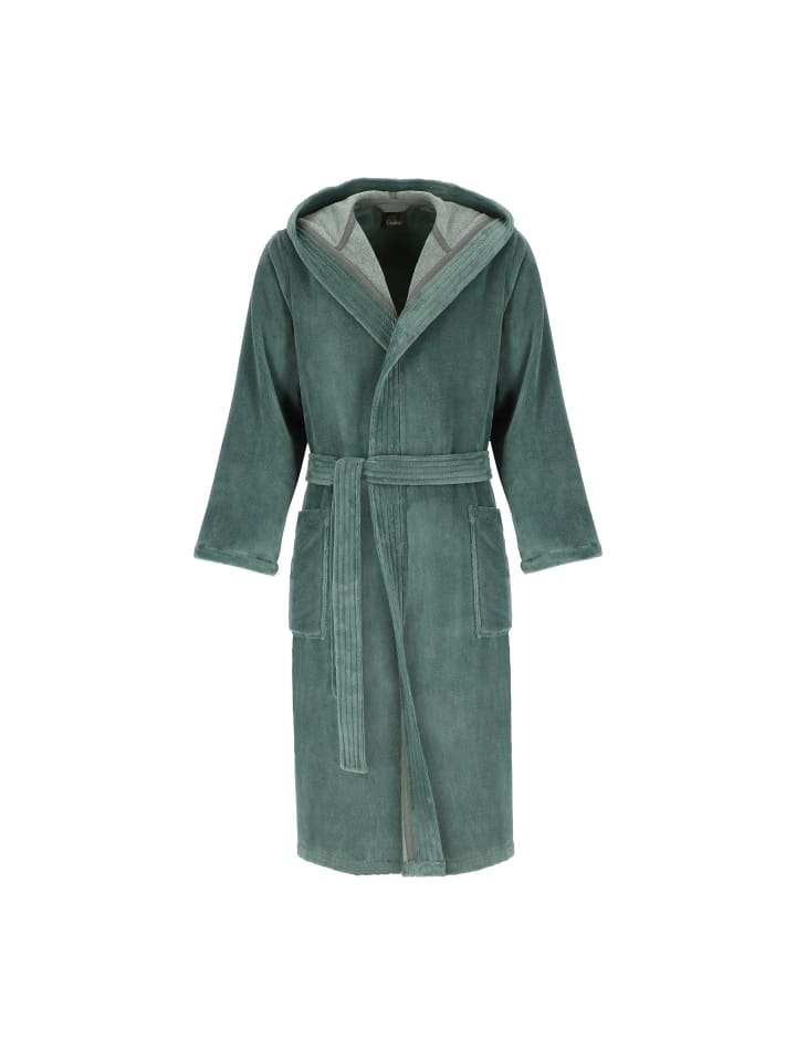 Cawö Home Bademäntel Herren Kapuze 801 mineral - 44 in mineral - 44