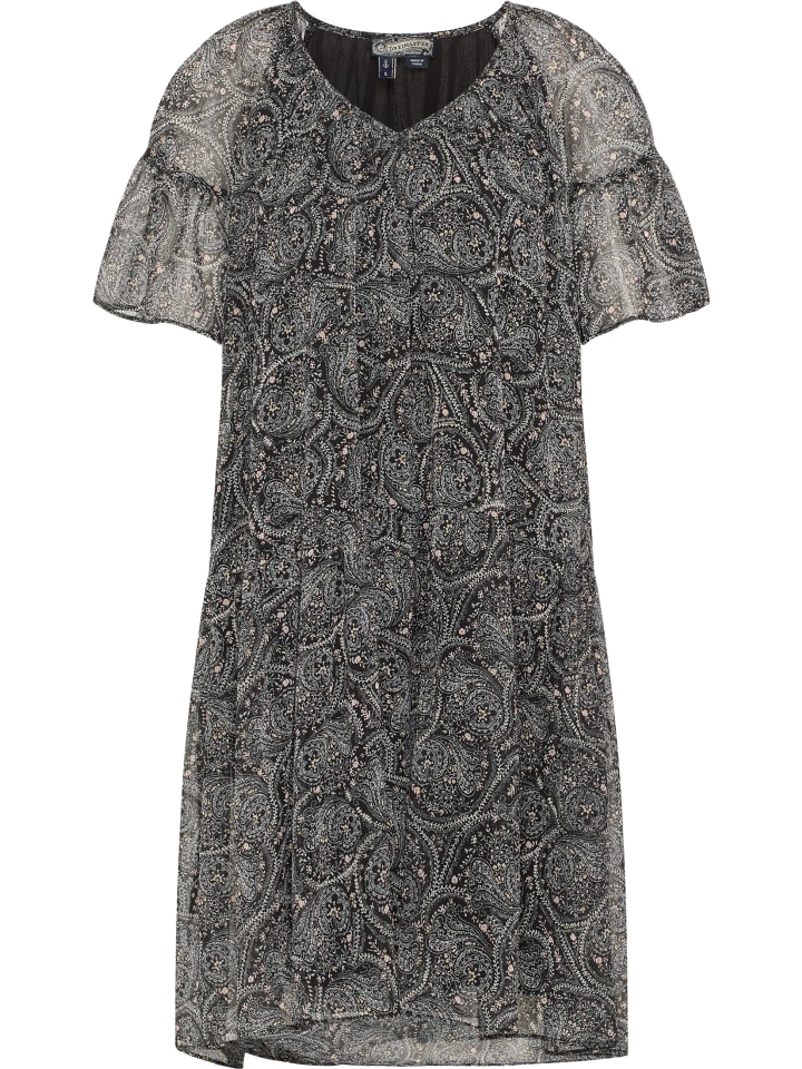 Damen Kleid in Schwarz Mehrfarbig