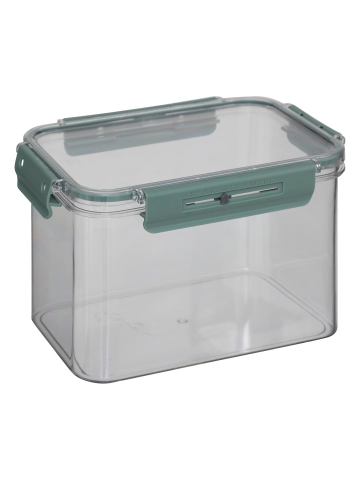 Vorratsbehälter NEO mit Datumsstempel, 350 ml in Transparent, 13 x 10,5 x 6,2 cm