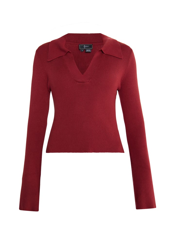 Damen Pullover in Weinrot