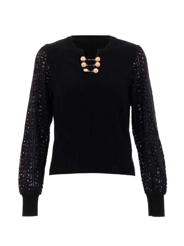 Damen Strickpullover in Schwarz