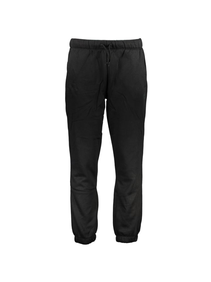 Schwarz Polyester Herren Jogging Hose