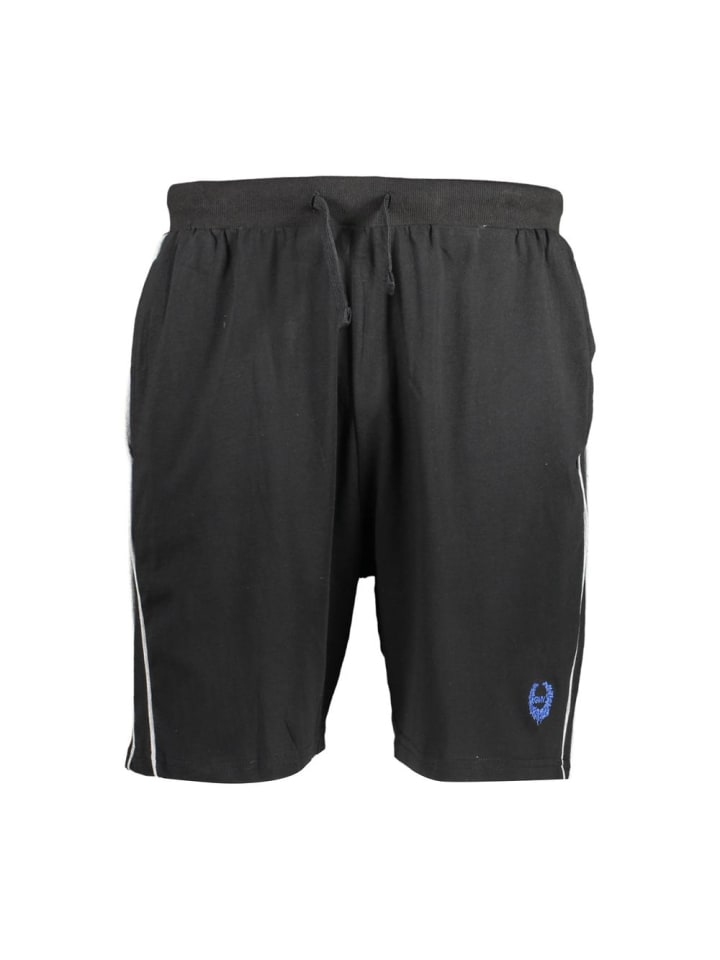 Schwarz Baumwolle Herren Jogginghose