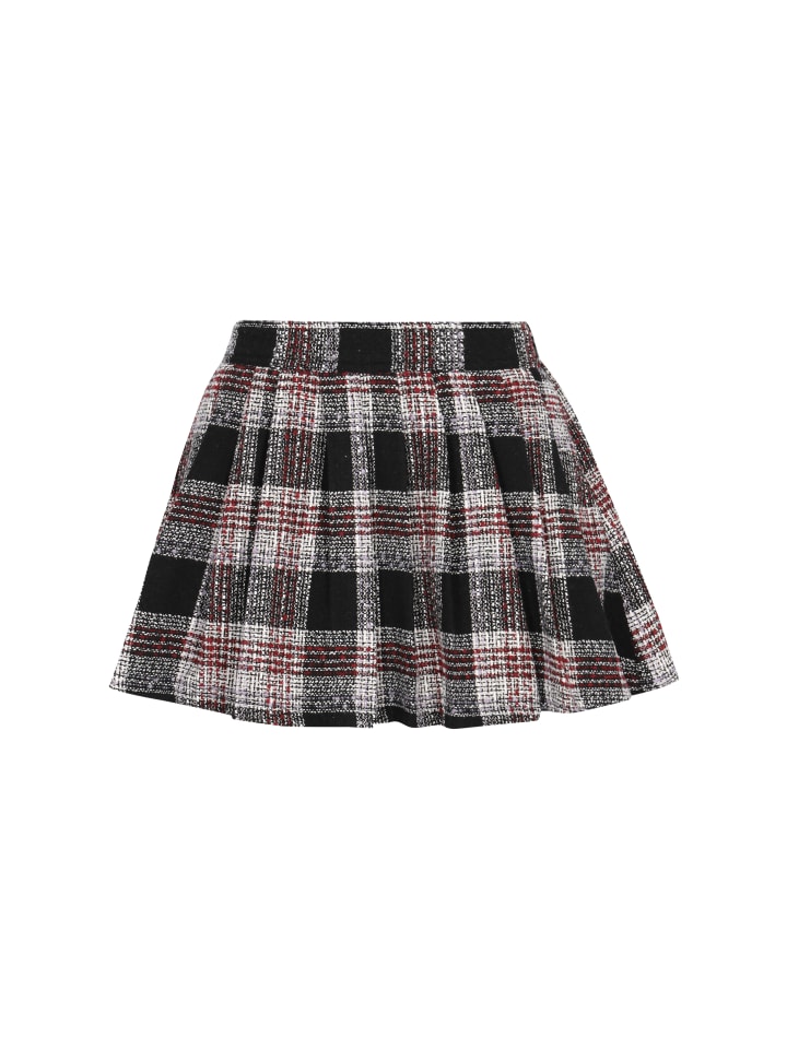 Women Skirt in black check