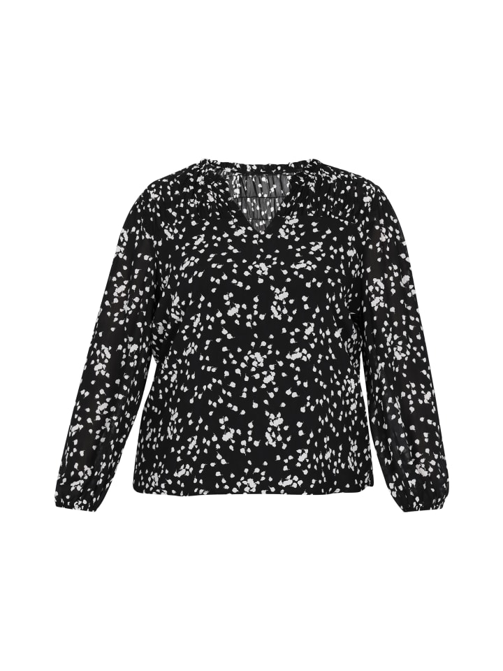 Women Plus Size Blouse in Black
