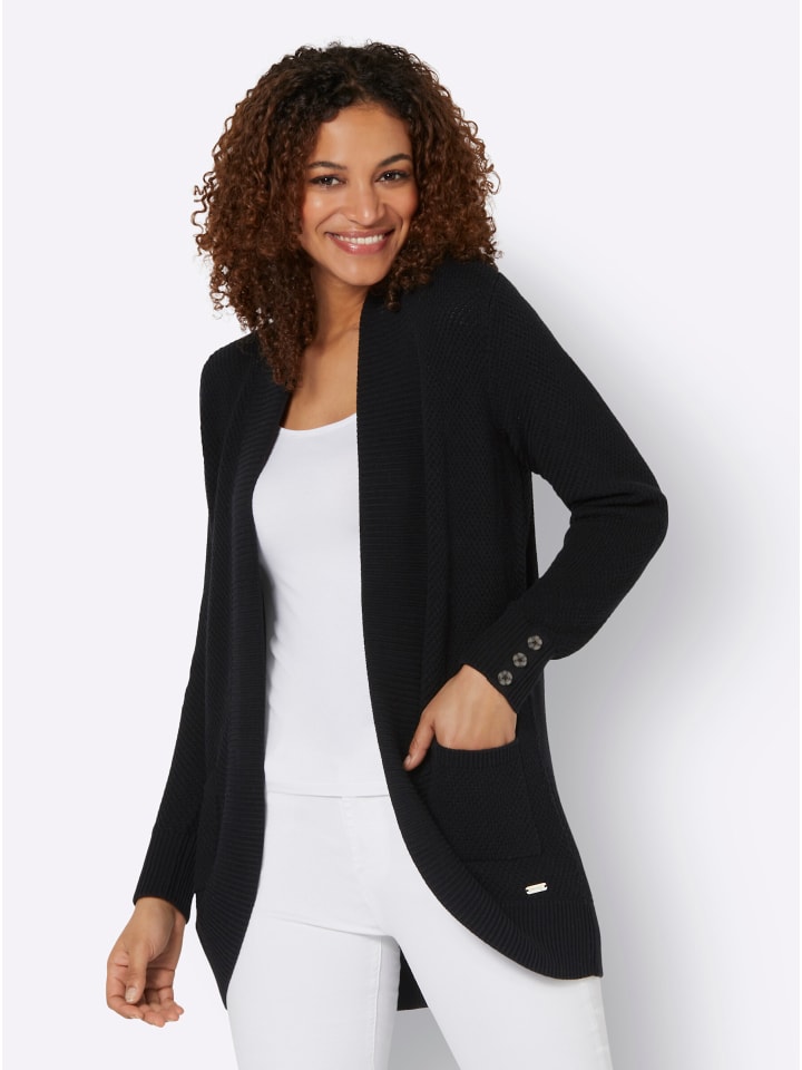 Strickjacke in schwarz