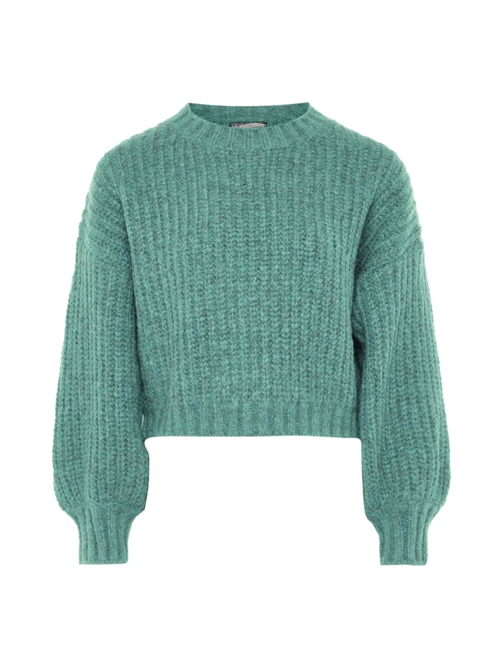 Damen Grobstrickpullover in MINT GRÜN