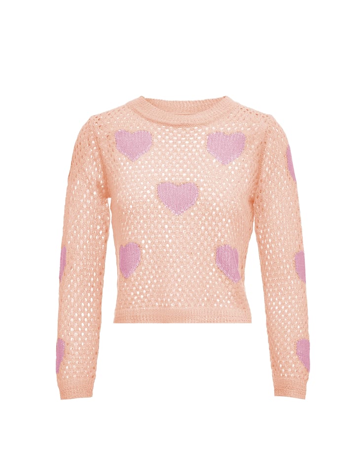 Damen Strickpullover in Rosélavendel