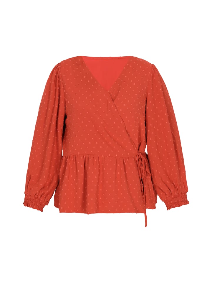 Women Plus Size Blouse in Red