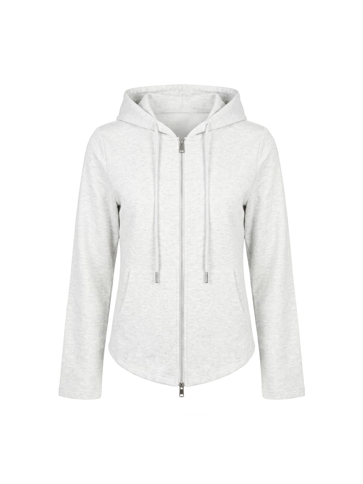 Women Hoodie in Offwhite Melange