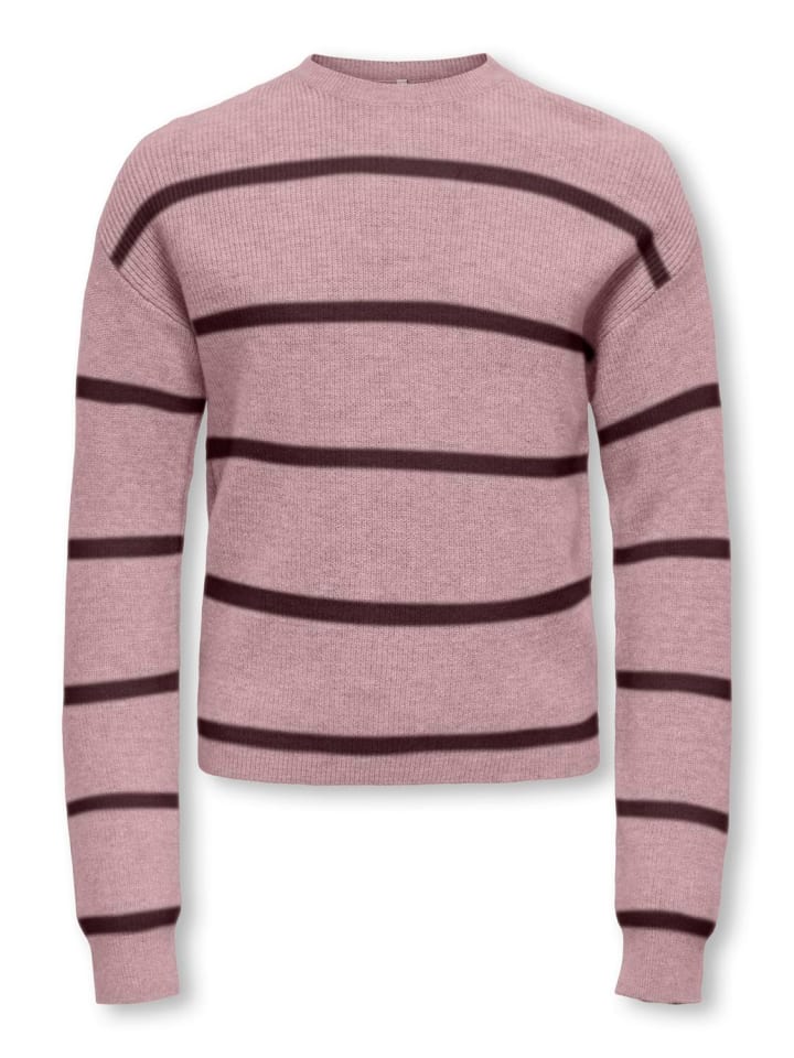 Pullover KOGFRANCA SHORT L/S STRIPE KNT in keepsake lilac