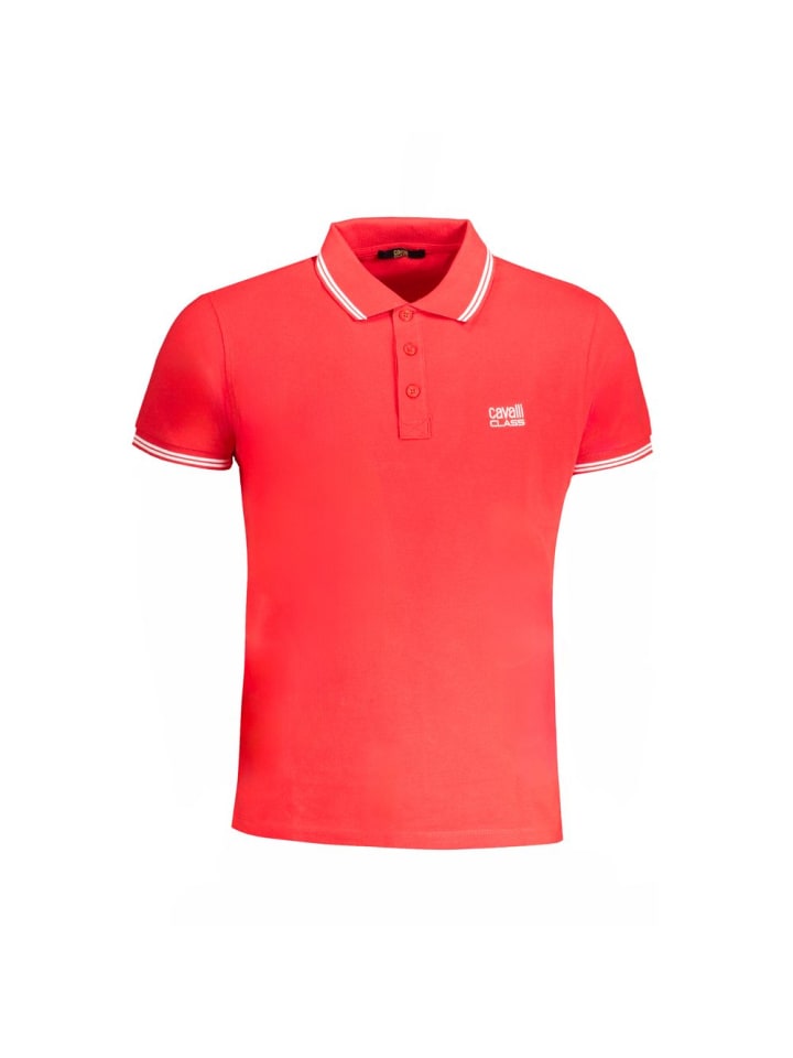 Rot Baumwolle Herren Polo Hemd