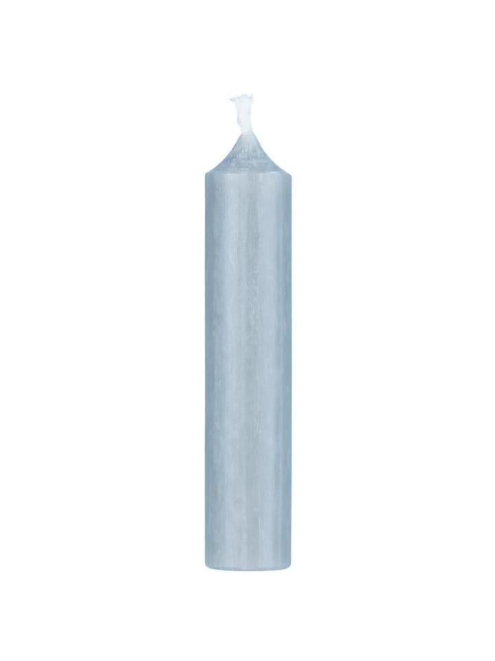 Rustikale Stabkerze 11 cm | Ø 2,2 cm in hellblau