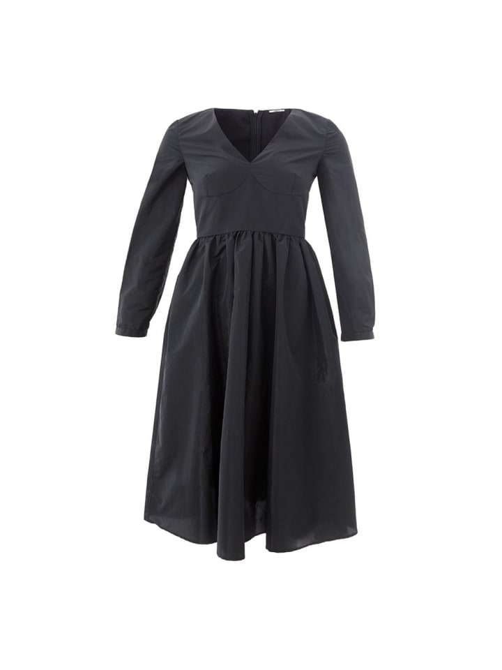 Schwarz Polyester Cocktail Kleid