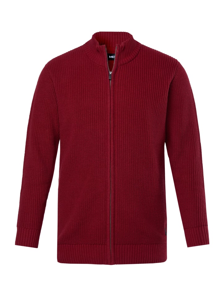 Strickjacke in weinrot