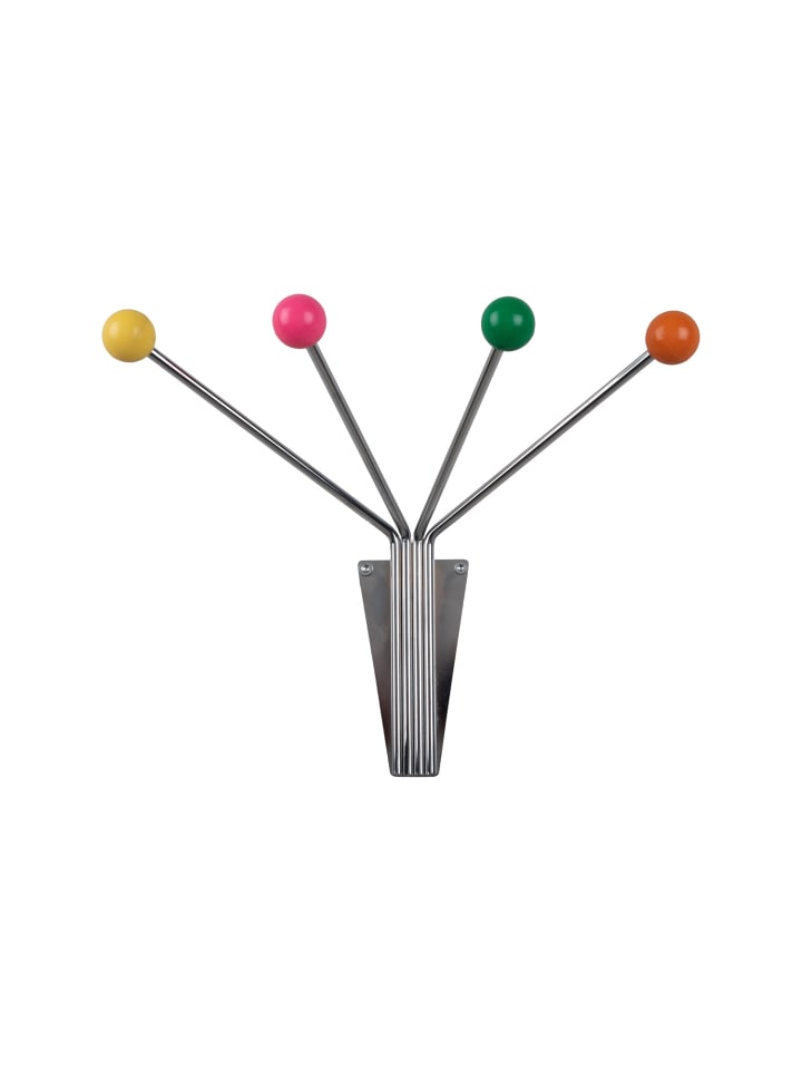 Kleiderhaken NEPTUNE in Mehrfarben, 11,5 x 21 cm