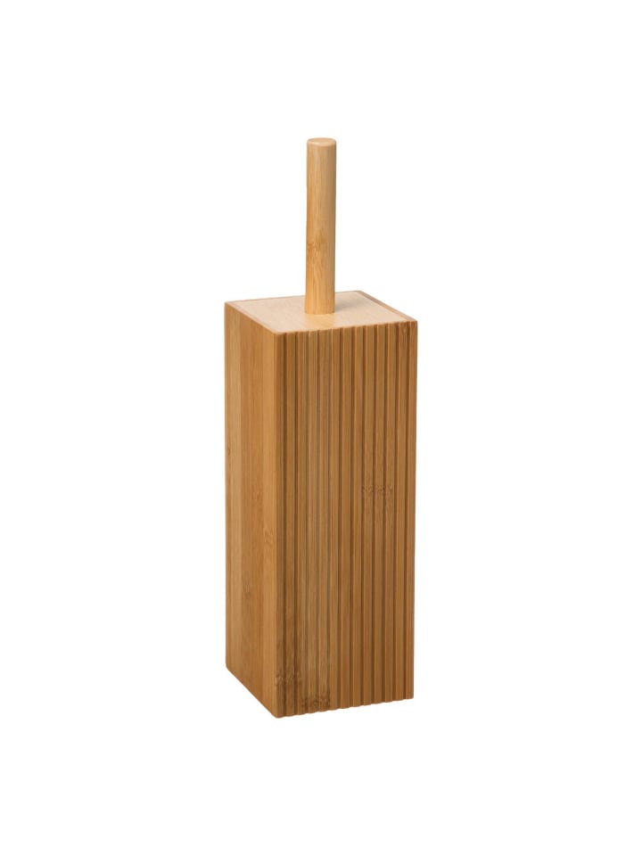 WC-Bürste TERRE mit Bambushalter in Braun, 10 x 10 x 37 cm