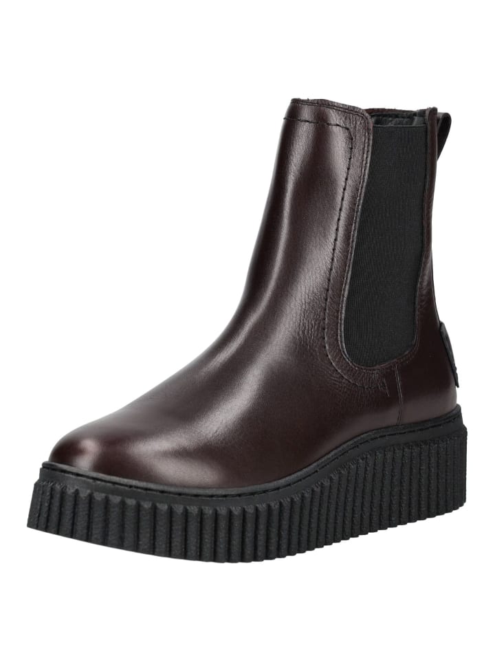 Stiefelette Aubergine