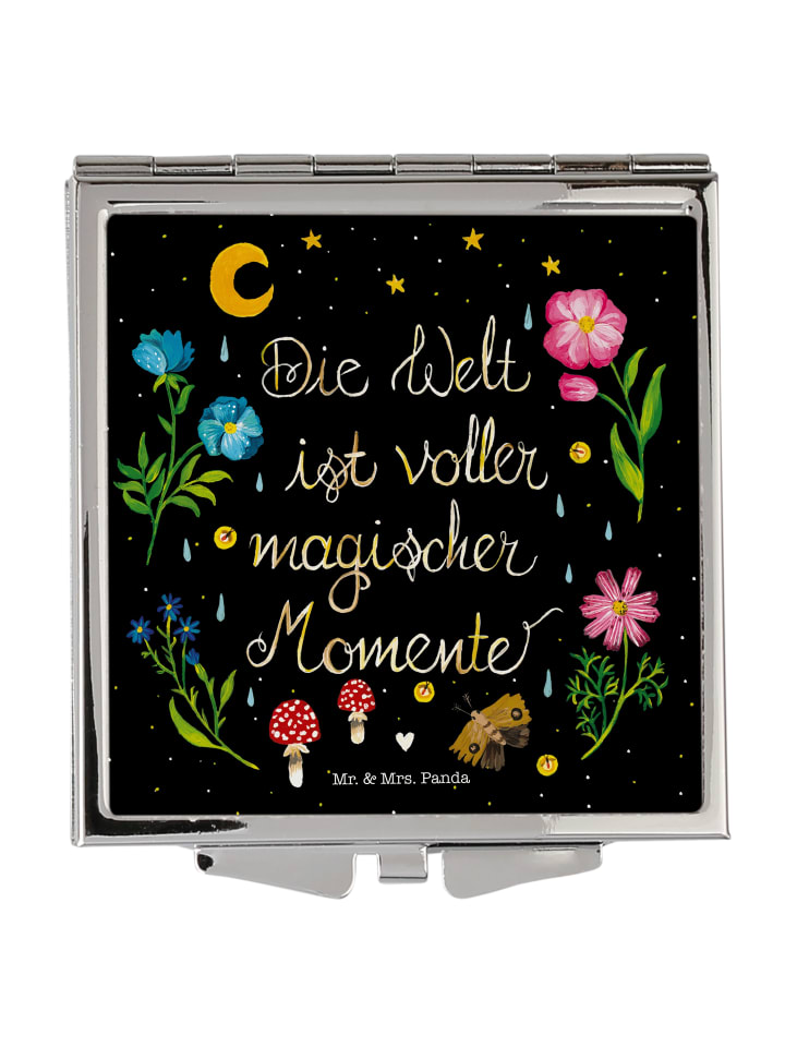 Schminkspiegel Magische Welt mit Spruch in Bunt