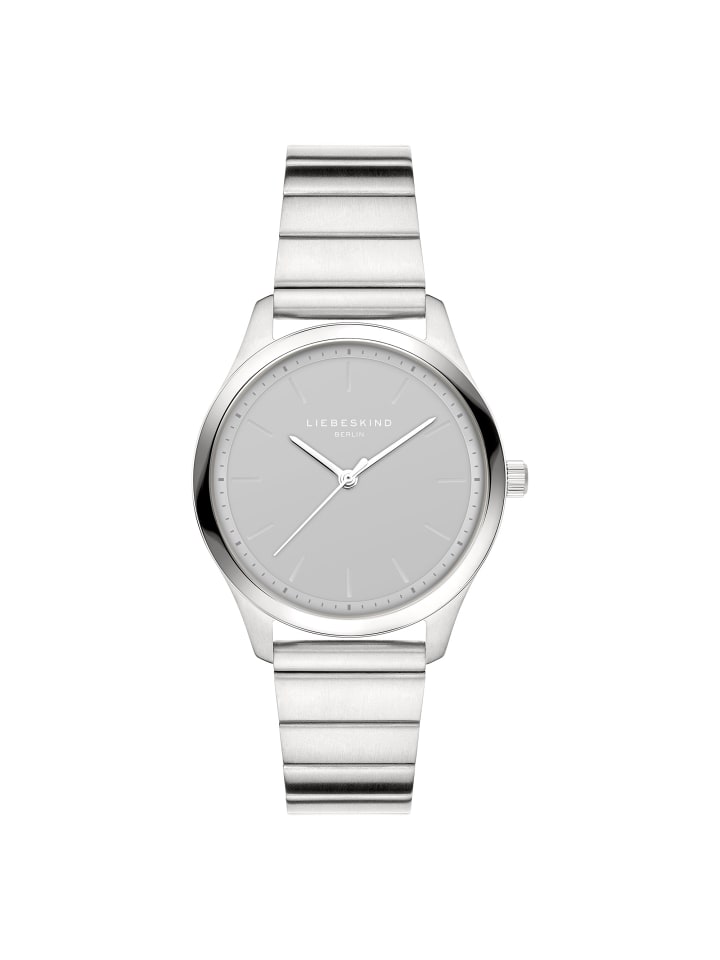 Armbanduhr The Round Staple in silber