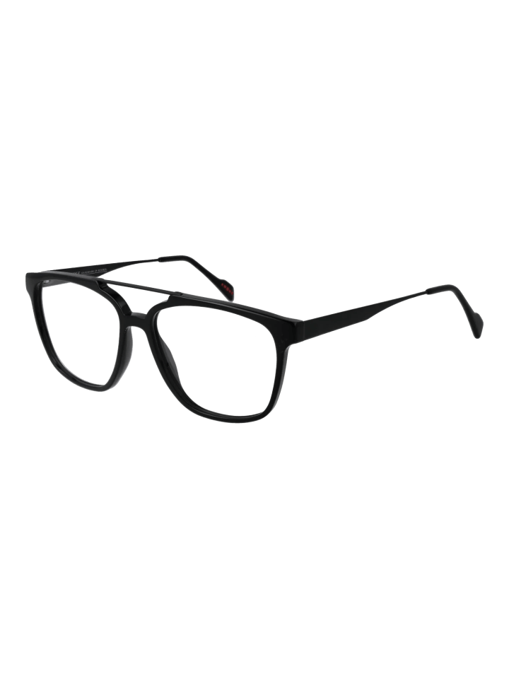 Unisex Optische Fassungen Trapezförmig Schwarz