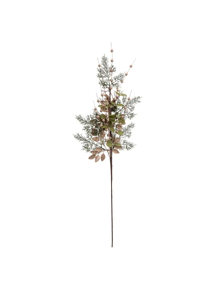 Dekozweig Weihnachtsschmuck in Mehrfarben, 75 cm