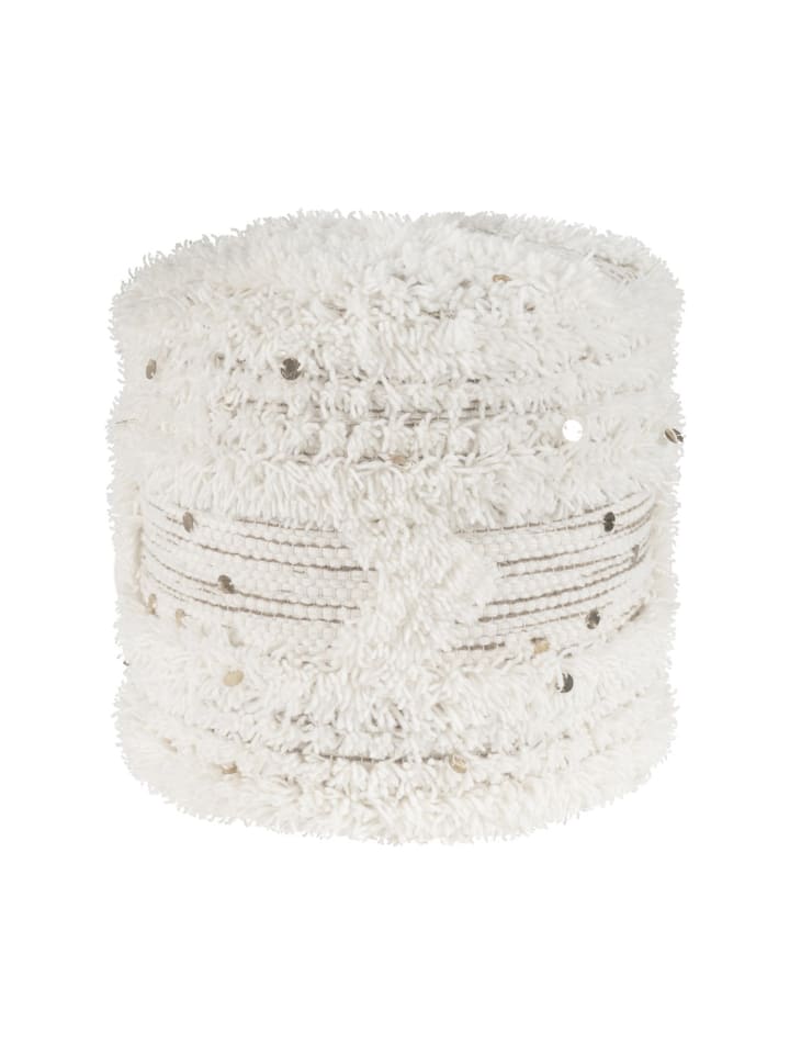 Sitzkissen Pouf Bohist 425 35 x 35 cm in creme - khaki