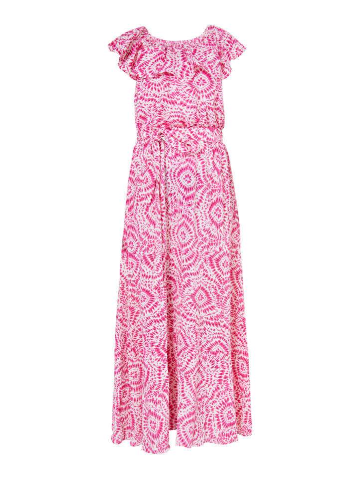 Damen Maxikleid Mit Print in Pink