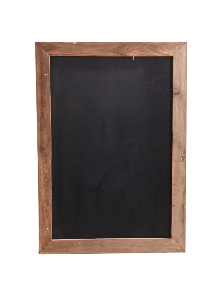 Kreidetafel mit Holzrahmen in Schwarz, 100 x 70 cm