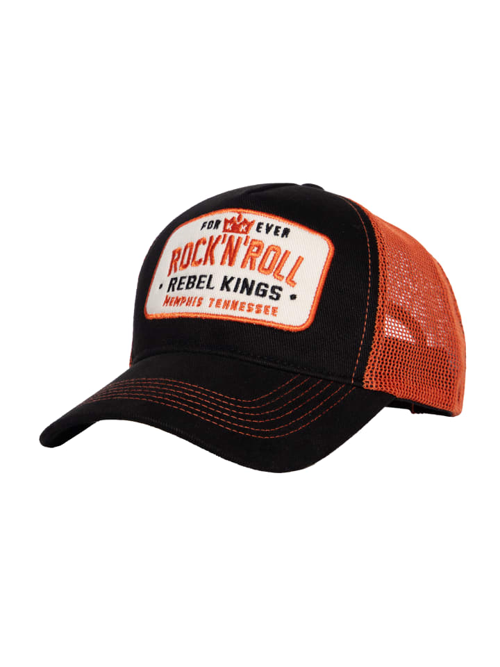 King Kerosin Trucker Cap Forever Rock'n'Roll in schwarz