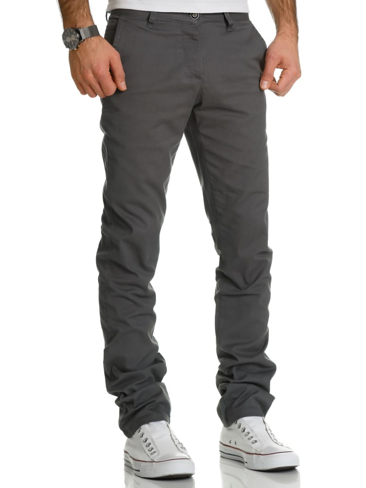Slim Chino ANDREW in Dunkelgrau