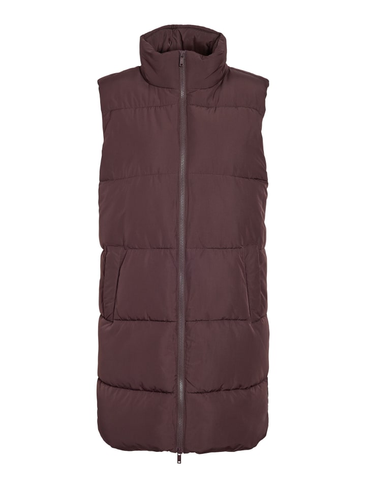 Pufferweste in Chocolate Plum1