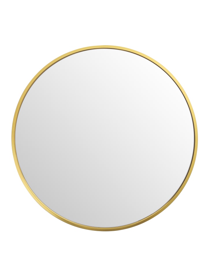 Rund Wandspiegel in Gold ⌀40 cm