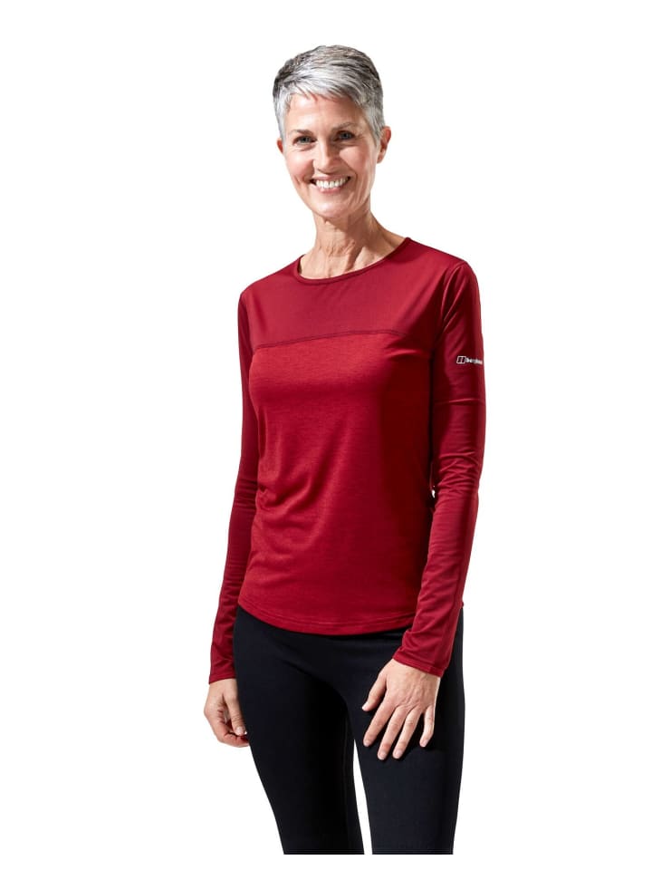 T-Shirt in SYRAH/RED DAHLIA