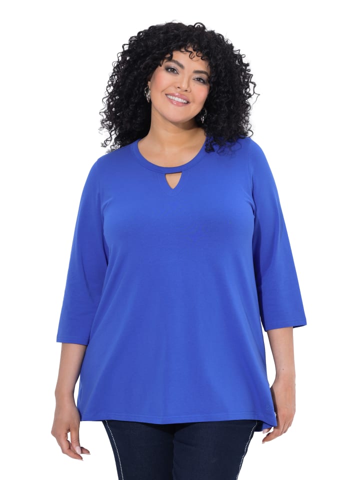 Shirt in azurblau