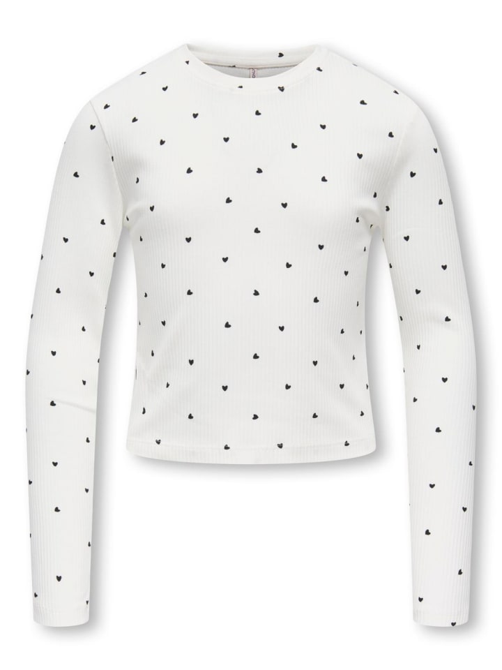 Langarmshirt Slim Fit Kogbella Mini Bio in cloud dancer