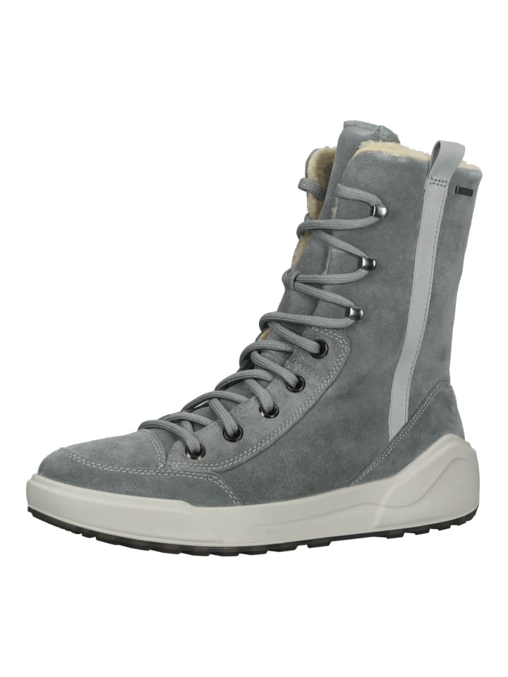 Stiefelette Grau