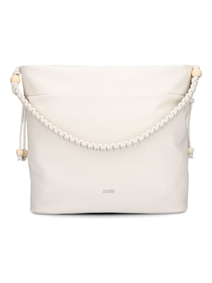 Perla Schultertasche 41 cm off white