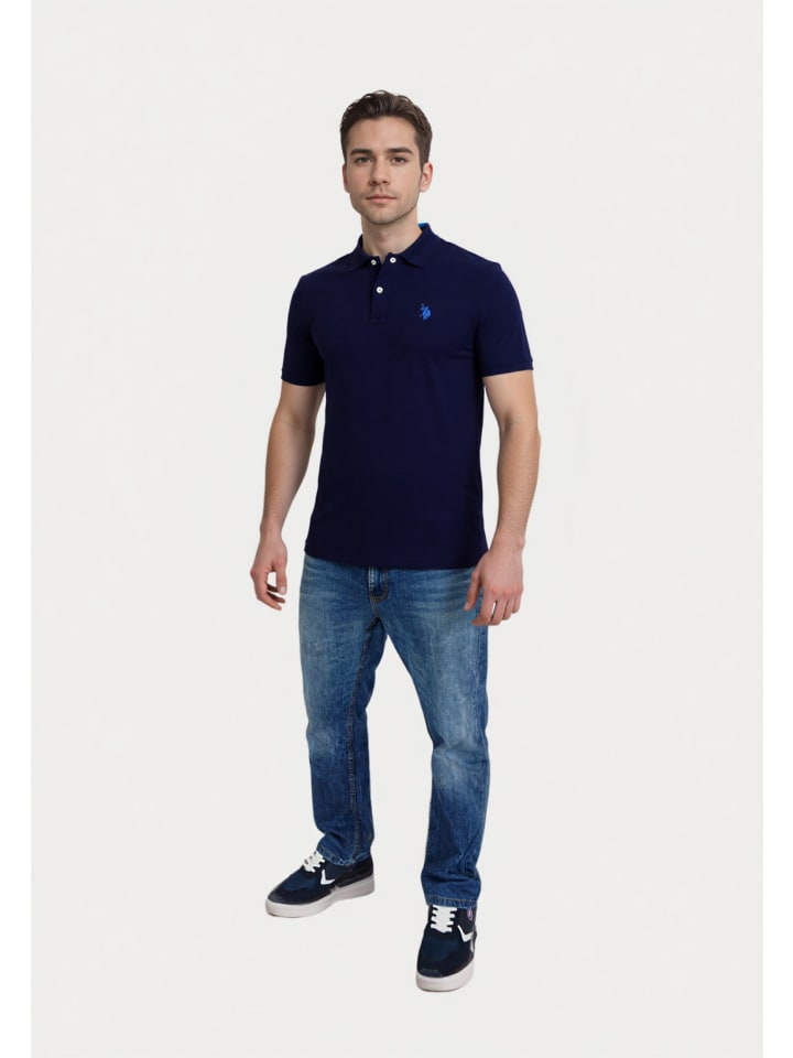 Poloshirt in dunkelblau