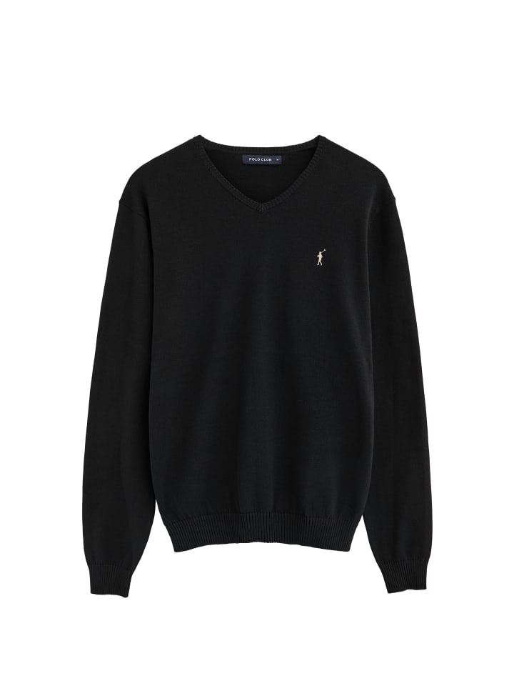 Pullover RIGBY GO V COTTON VO in Schwarz