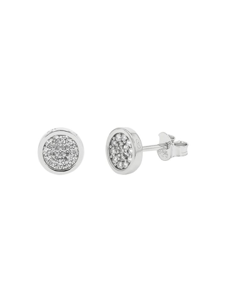 Ohrstecker Silber 925, rhodiniert in silber