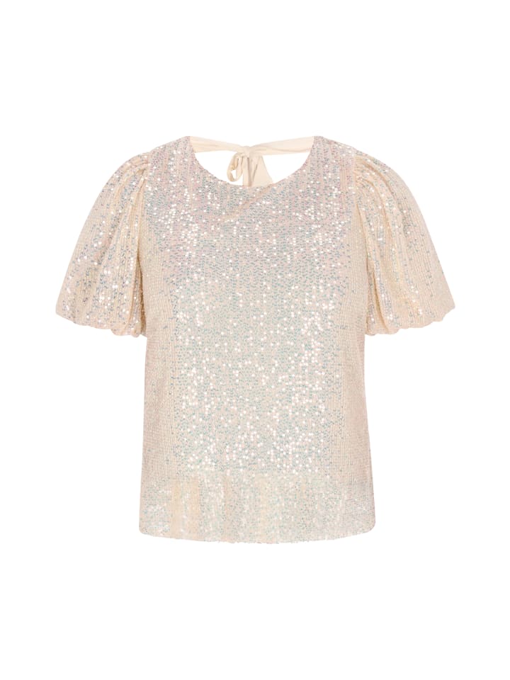 Women Blouse in beige multicolor