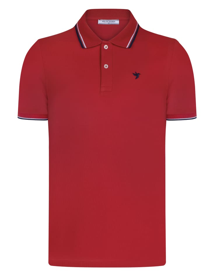 Polo Shirt Kurz Arm in Rot