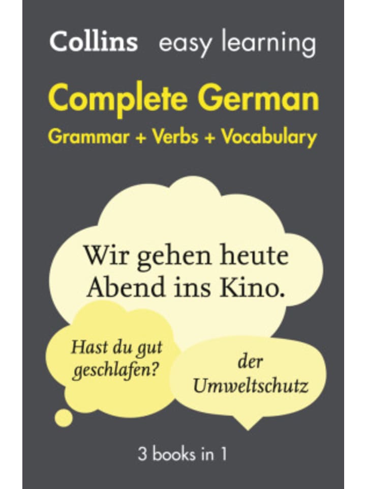 Buch - Easy Learning German Complete Grammar, Verbs and Vocabulary (3 books in